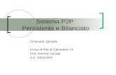Sistema P2P  Persistente e Bilanciato