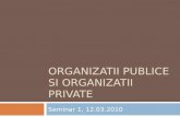 Organizatii publice si organizatii private