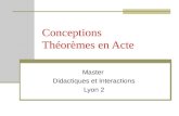 Conceptions Théorèmes en Acte