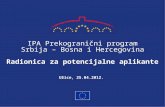 IPA Prekograni čn i program Srbija – Bosna i Hercegovina
