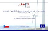 Aktuální využití obnovitelných zdrojů pro výrobu elektřiny v ČR