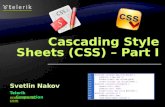 Cascading Style Sheets (CSS) – Part I