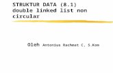 STRUKTUR DATA (8.1) double linked list non circular
