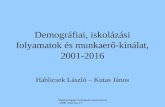 Demográfiai, iskolázási folyamatok és munkaerő-kínálat, 2001-2016