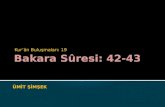 Bakara Sûresi: 42-43