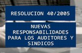 RESOLUCION 40/2005