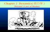Chapter 2  Dynamics( 动力学） ( Newton’s Laws of Motion )