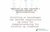 Høgskulen og Sogn regionråd i nasjonalt prosjekt om kvalitetsutvikling