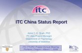 ITC China Status Report