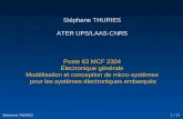 Stéphane THURIES ATER UPS/LAAS-CNRS