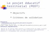 Le projet éducatif territorial (PEDT)