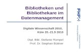Bibliotheken und Bibliothekare im Datenmanagement
