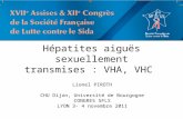 Hépatites aiguës sexuellement transmises : VHA, VHC