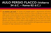 AULO PERSIO FLACCO  (Volterra 34 d.C. – Roma 62 d.C.)