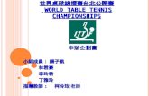 世界桌球錦標賽 台北公開賽 WORLD TABLE TENNIS CHAMPIONSHIPS