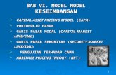 BAB VI.  MODEL-MODEL  KESEIMBANGAN