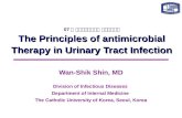 07 년 대한요로감염학회 춘계학술대회 The Principles of antimicrobial Therapy in Urinary Tract Infection