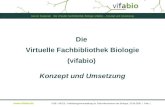 Die  Virtuelle Fachbibliothek Biologie (vifabio)  Konzept und Umsetzung
