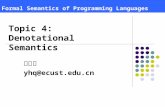 Formal  Semantics  of  Programming Language s
