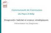Communauté de Communes  du Pays d’Alby Diagnostic habitat et enjeux stratégiques