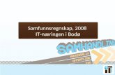 Samfunnsregnskap, 2008  IT-næringen i Bodø