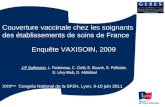 Couverture vaccinale chez les soignants des établissements de soins de France