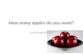 How many apples do you want?