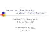 Polymerase Chain Reaction: A Markov Process Approach