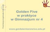 Golden Five  w praktyce w Gimnazjum nr 4
