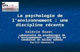 La psychologie de l’environnement : une discipline récente