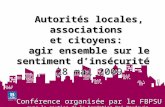 Autorités locales, associations