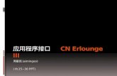 应用程序接口 CN Erlounge  III