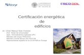 Certificación energética  de  edificios