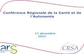 Conférence Régionale de la Santé et de l’Autonomie