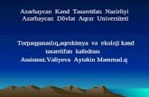 Azərbaycan  Kənd  Təsərrüfatı  Nazirliyi  Azərbaycan  Dövlət  Aqrar  Universiteti