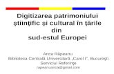 Digitizarea patrimoniului ştiinţific şi cultural în ţările din  sud-estul Europei