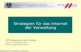 Strategien für das Internet der Verwaltung