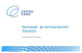 Sosiaali- ja terveystoimi TA2012