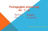 Pedagogisk planering Åk  7 - 9