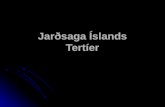 Jarðsaga Íslands Tertíer