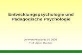 Entwicklungspsychologie und Pädagogische Psychologie