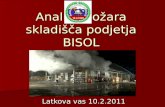 Analiza požara skladišča podjetja BISOL