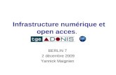 Infrastructure numérique et open acces .