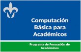 Computación Básica para Académicos