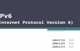 IPv6 (Internet Protocol Version 6)