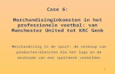Case 6: Merchandisinginkomsten in het professionele voetbal: van Manchester United tot KRC Genk