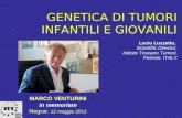 GENETICA DI TUMORI INFANTILI E GIOVANILI