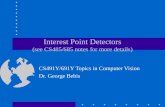 Interest Point Detectors (see CS485/685 notes for more details)