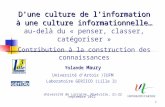 Yolande  Maury Université d’Artois /IUFM Laboratoire GERIICO (Lille 3)