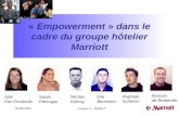 «  Empowerment  »  dans le cadre du groupe hôtelier Marriott